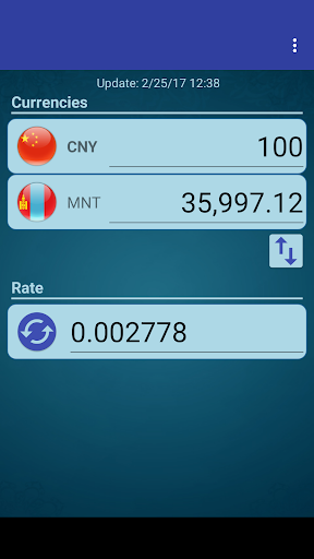 Android application CHN Yuan x Mongolian Tugrik screenshort