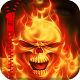 Fire Skull Zipper Lock Screen icon