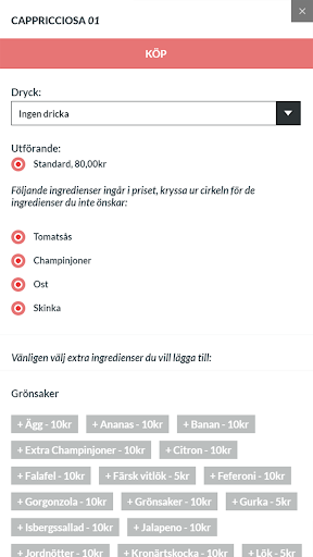Campino Pizzeria Halmstad Screen 3