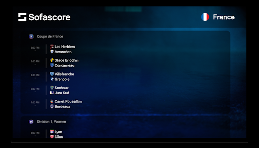 Sofascore - Live sports scores - Sports - apps