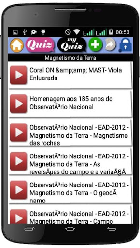 Android application Cursos Geofísicos screenshort