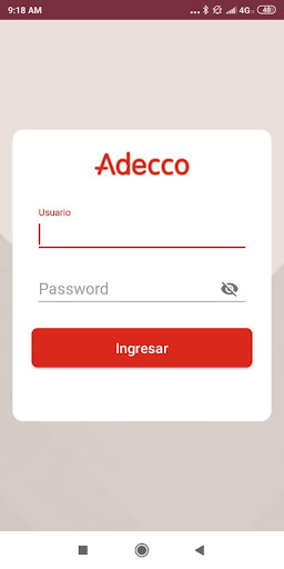 Android application Adecco Perú Sales & Marketing screenshort