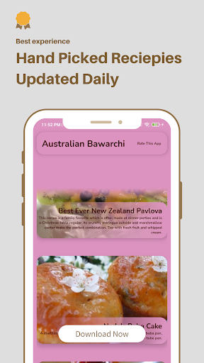 Android application Australian Bawarchi screenshort