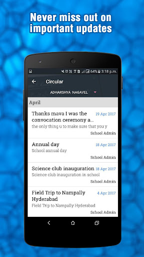 Android application Indian School Al Maabela screenshort
