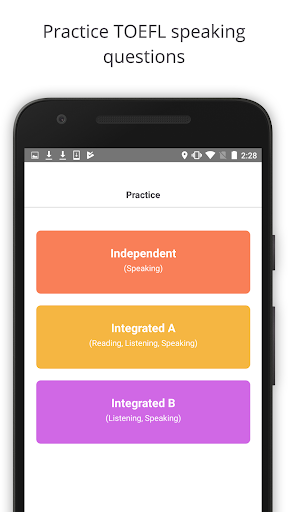 Android application Magoosh: TOEFL Speaking & Engl screenshort