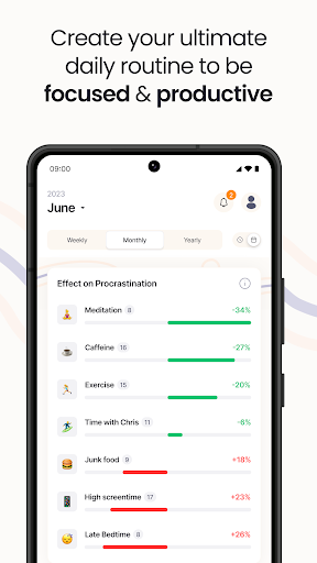 Android application Brainway: Beat Procrastination screenshort