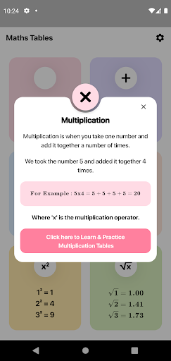 Math Multiplication Tables Screen 3
