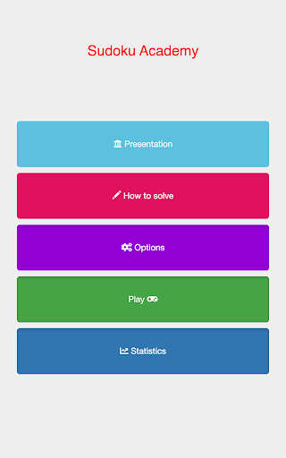 Android application Sudoku Academy screenshort