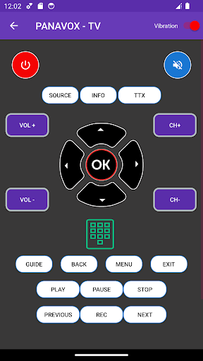 Remote for Panavox Tv Screen 3