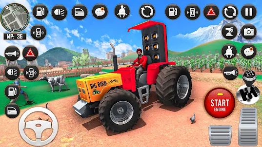 米国の農業 3D トラクター ゲーム