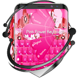 Pink Flower Keyboard icon