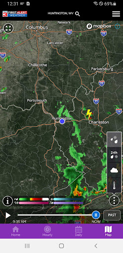 Screenshot of WSAZ First Alert Weather App