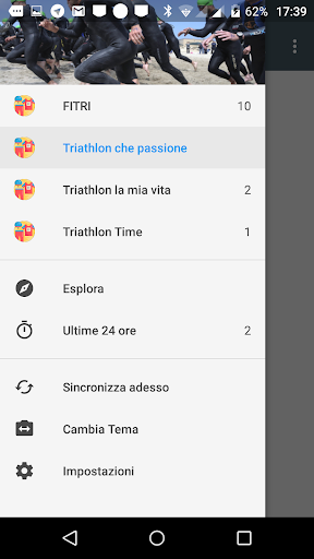 Android application Triathlon Notizie screenshort
