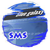 Blue galaxy S.M.S. Skin icon