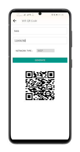Screenshot of QR Code Wi-Fi Scanner