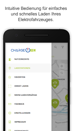 Android application ChargeME screenshort