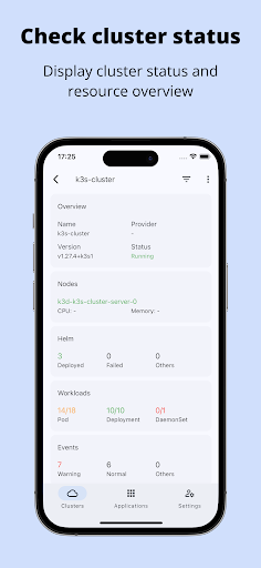 Kubeterm - Kubernetes client Screen 2