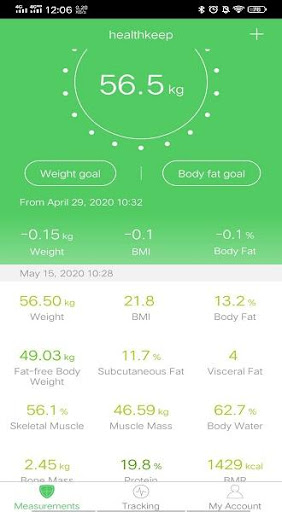 Android application Healthkeep screenshort