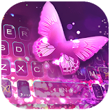 Sparkle Romantic Butterfly Keyboard Theme icon