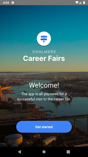 Android application Chalmers Career Fairs screenshort