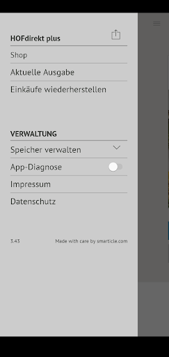 HOFdirekt plus Screen 2