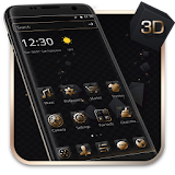 Luxury Golden 3D Black Tech icon
