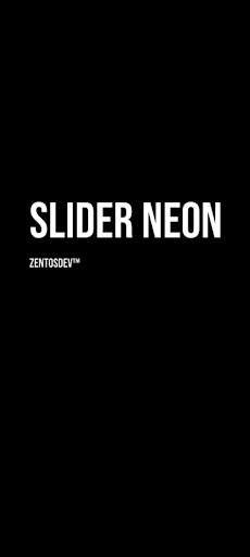 Android application Slider neon screenshort