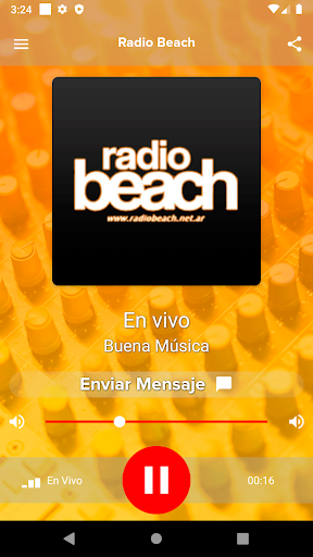 Android application Radio Beach screenshort