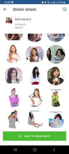 Red Velvet Sticker Screen 3