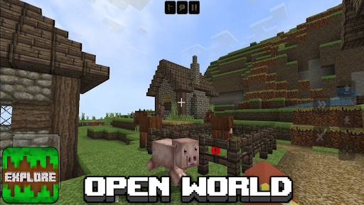 Android application Pixel World : Explore screenshort