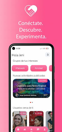 Android application Meeple: Amigos, Eventos y Chat screenshort