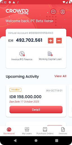 Crowdo Financing Screen 2