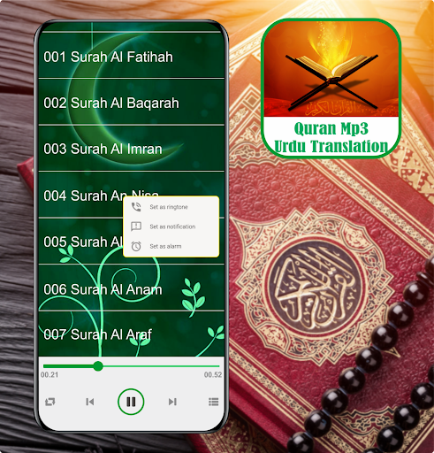 Android application Quran Mp3 Urdu Translation screenshort