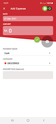 Daily Expense Tracker Screen 2