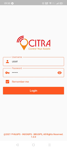 Android application Citratrack screenshort