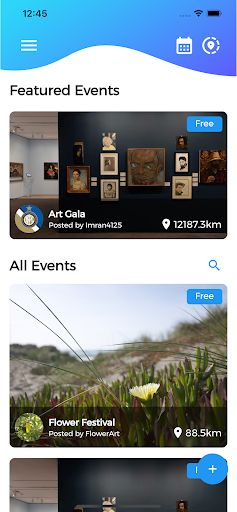 EventsFinder - Find All Events Screen 2