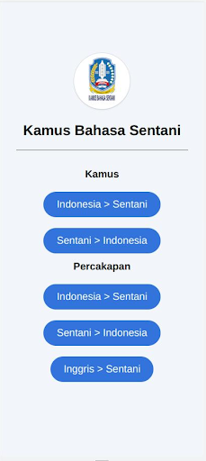 Android application Kamus Bahasa Lokal Sentani screenshort