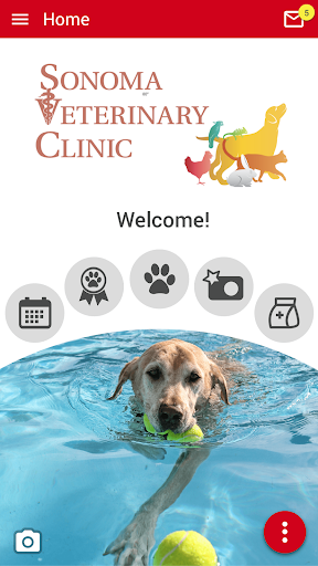 Android application Sonoma Vet Clinic screenshort