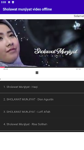 Android application Sholawat munjiyat video offlin screenshort