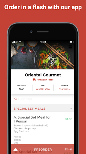 Android application Oriental Gourmet Rushden screenshort