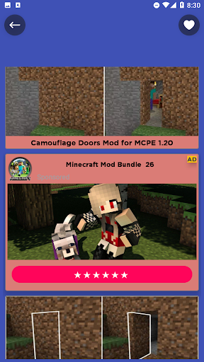 Camouflage Doors Mod for MCPE