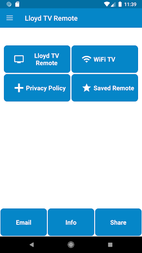 Android application Lloyd TV Remote Control screenshort