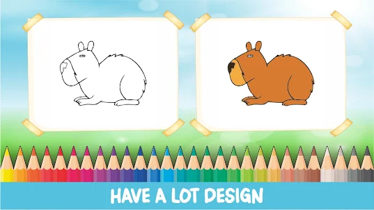 Capybara Coloring Game Masbro