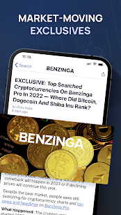 Benzinga Financial News & Data Screenshot