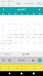 screenshot of Weight Calendar