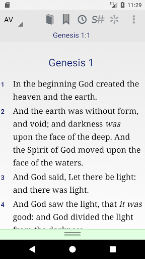 Android application Online Bible screenshort