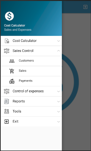 Cost and Sales Screen 2