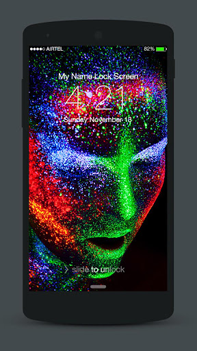 3D Neon Lock Screen Screen 3