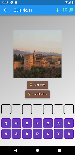 City Quiz Game Screen 3