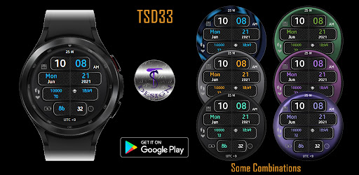 TSD33 Watch Face Wear OS Screen 3